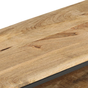 vidaXL Meuble TV 130x30x45 cm bois de manguier brut