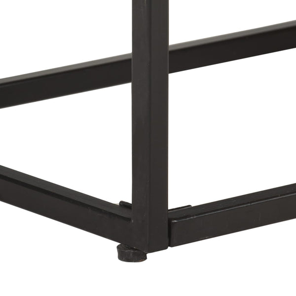 vidaXL Meuble TV 130x30x45 cm bois de manguier brut