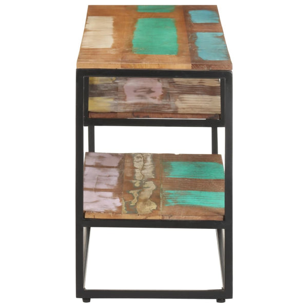 vidaXL Meuble TV 130x30x45 cm Bois massif recyclé