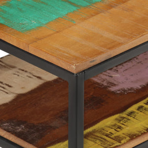 vidaXL Meuble TV 130x30x45 cm Bois massif recyclé
