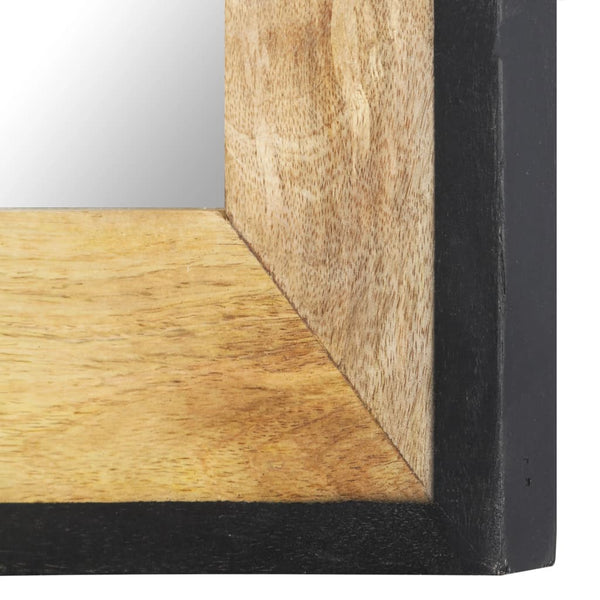 vidaXL Miroir 80x50 cm Bois de manguier massif