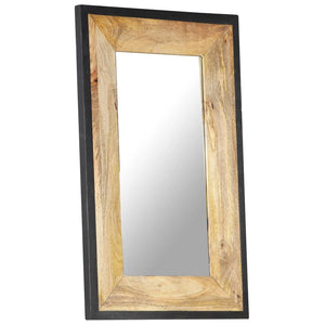 vidaXL Miroir 80x50 cm Bois de manguier massif