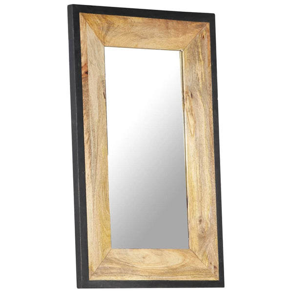 vidaXL Miroir 80x50 cm Bois de manguier massif
