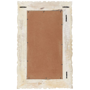 Weißer Spiegel 80x50 cm Mango Massivholz