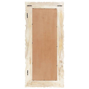 Weißer Spiegel 110x50 cm Mango Massivholz