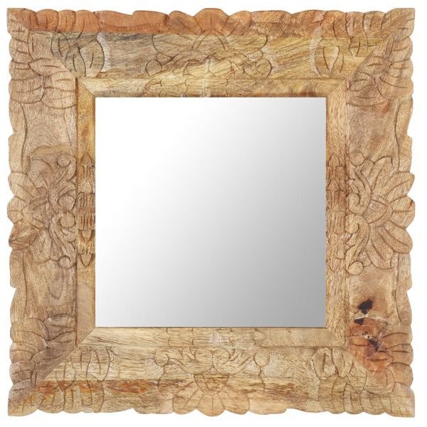 Mango Massivholz Spiegel 50x50 cm