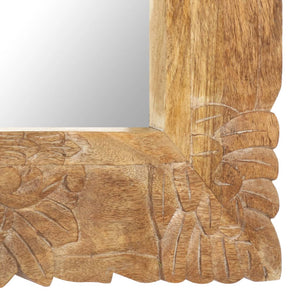 vidaXL Miroir 80x50 cm Bois de manguier massif