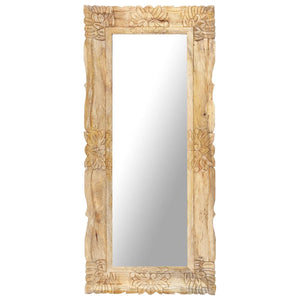 vidaXL Miroir 110x50 cm en bois de manguier massif