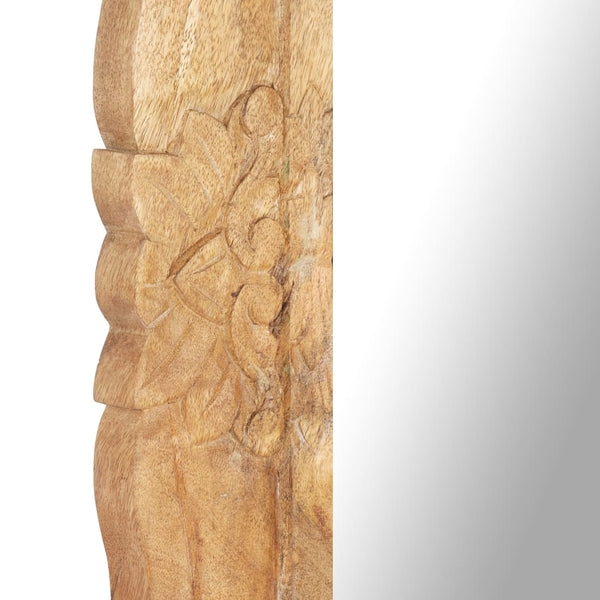 vidaXL Miroir 110x50 cm en bois de manguier massif