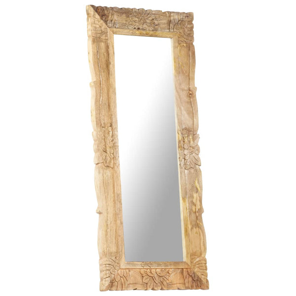 vidaXL Miroir 110x50 cm en bois de manguier massif