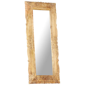 vidaXL Miroir 110x50 cm en bois de manguier massif
