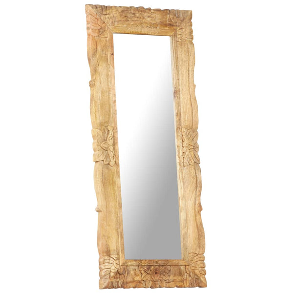 vidaXL Miroir 110x50 cm en bois de manguier massif