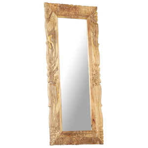 vidaXL Miroir 110x50 cm en bois de manguier massif