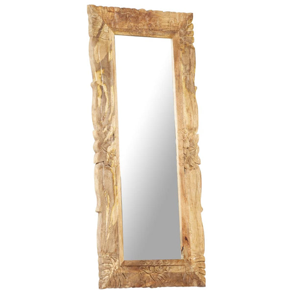 vidaXL Miroir 110x50 cm en bois de manguier massif