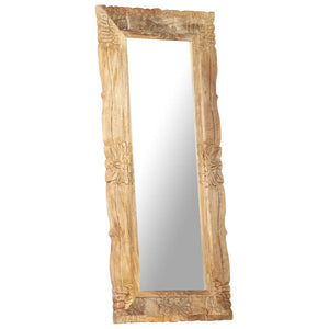 vidaXL Miroir 110x50 cm en bois de manguier massif