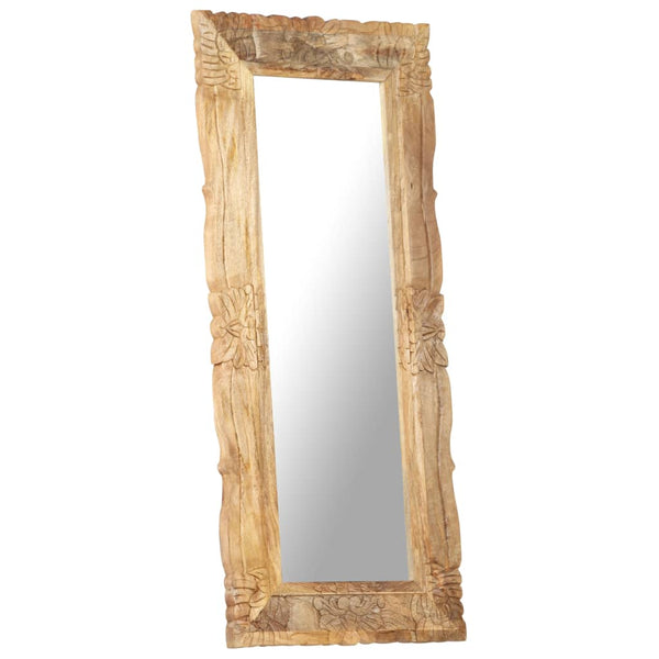 vidaXL Miroir 110x50 cm en bois de manguier massif