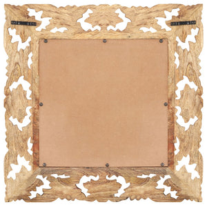 Handgeschnitzter Spiegel Braun 50x50 cm