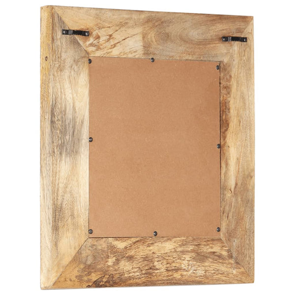 Handgeschnitzter Spiegel Mango Massivholz 50x50 cm