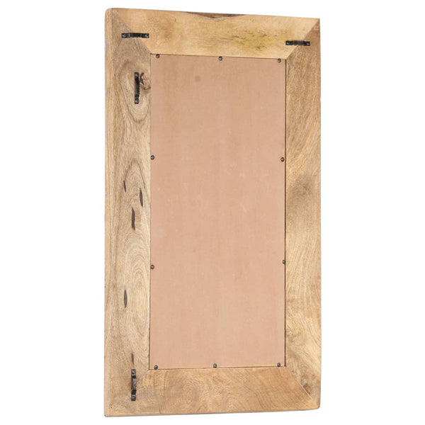 Handgeschnitzter Spiegel Mango Massivholz 80x50