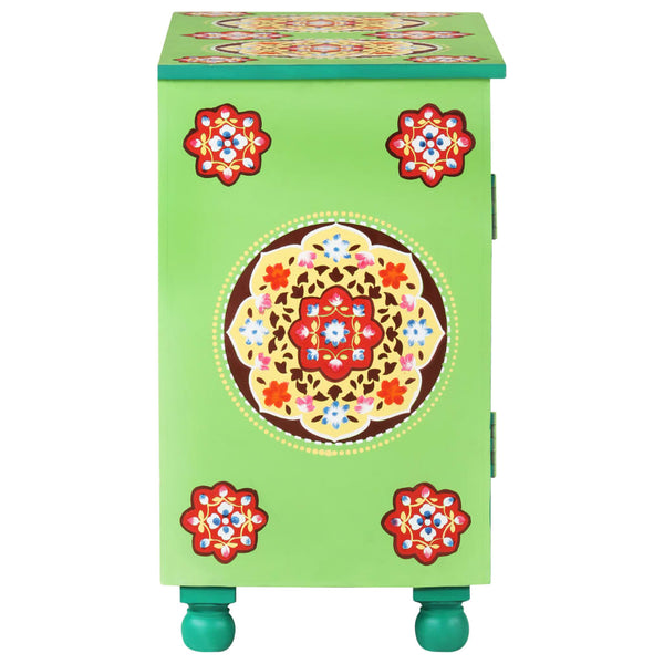 Handbemaltes Sideboard Mehrfarbig Mango Massivholz 70cm