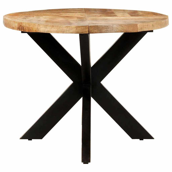 Esstisch Oval, Raues Mangoholz, 200 cm
