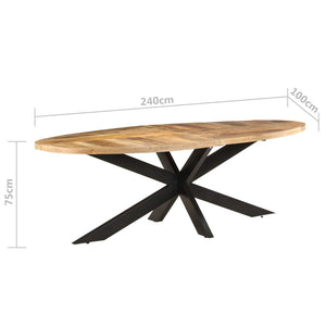 Esstisch Raues Mangoholz 240 cm