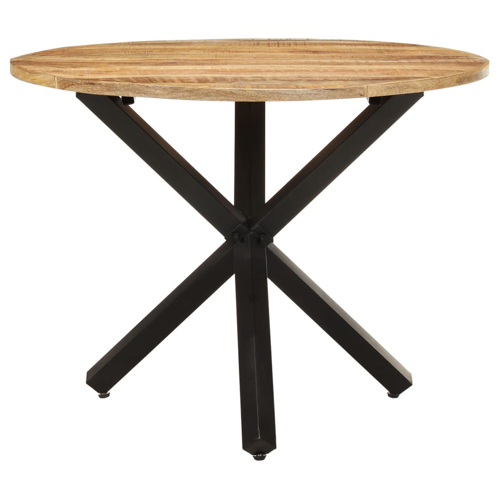 Runder Esstisch aus Mangoholz, 100 cm