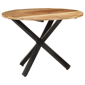 Runder Esstisch aus Mangoholz, 100 cm