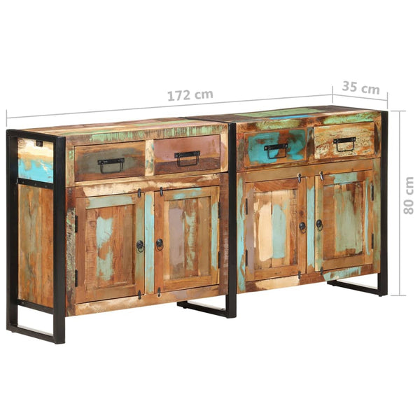 vidaXL Buffet 172x35x80 cm Bois de récupération Massif