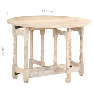 Esstisch Rund Mango Massivholz 110cm
