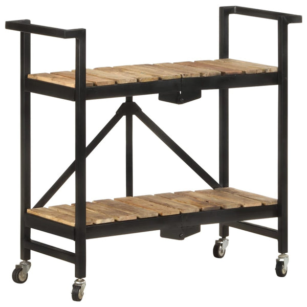 Küchenwagen Mango Massivholz 87 cm
