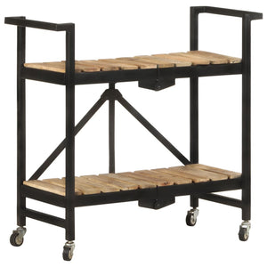 Küchenwagen Mango Massivholz 87 cm