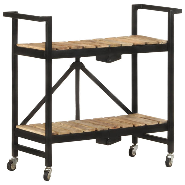 Küchenwagen Mango Massivholz 87 cm
