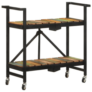 Küchenwagen Altholz Massiv 87x36x81 cm