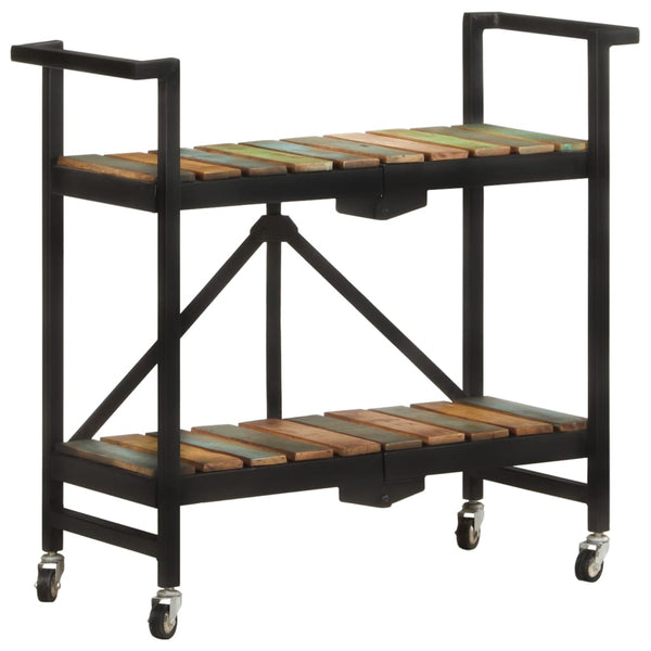 Küchenwagen Altholz Massiv 87x36x81 cm