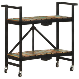 Küchenwagen Altholz Massiv 87x36x81 cm