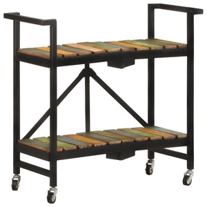 Küchenwagen Altholz Massiv 87x36x81 cm