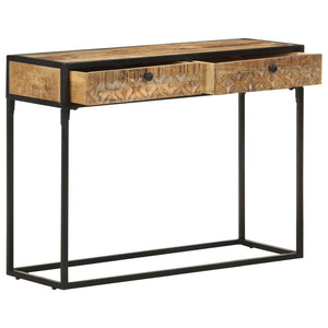 vidaXL Table console 100x35x75 cm en bois de manguier massif