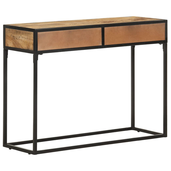 vidaXL Table console 100x35x75 cm en bois de manguier massif