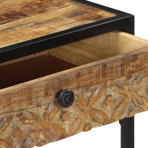 vidaXL Table console 100x35x75 cm en bois de manguier massif