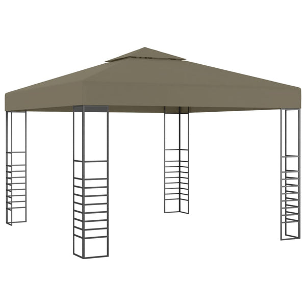 vidaXL Tonnelle de jardin 3x3 m Taupe 180 g/m²