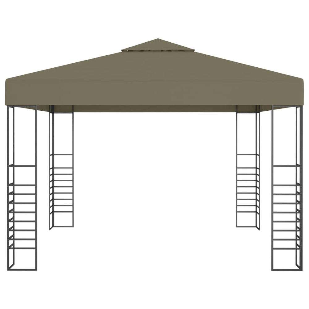 vidaXL Tonnelle de jardin 3x3 m Taupe 180 g/m²