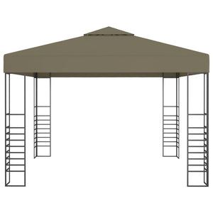 vidaXL Tonnelle de jardin 3x3 m Taupe 180 g/m²