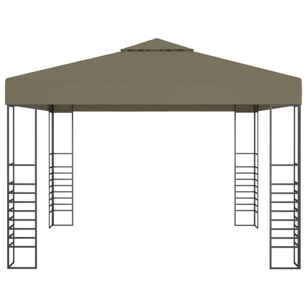vidaXL Tonnelle de jardin 3x3 m Taupe 180 g/m²