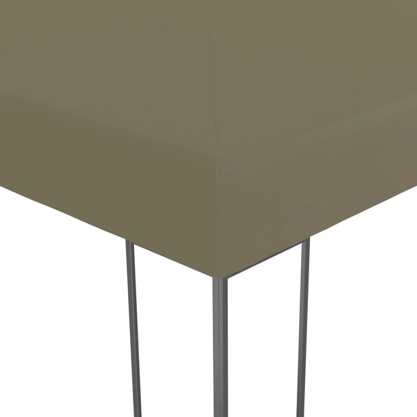 vidaXL Tonnelle de jardin 3x3 m Taupe 180 g/m²