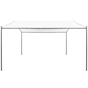 Gartenpavillon 400x400x260 cm Weiß 180 g/m²