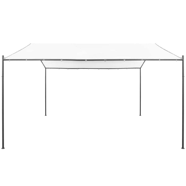 Gartenpavillon 400x400x260 cm Weiß 180 g/m²