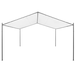 Gartenpavillon 400x400x260 cm Weiß 180 g/m²