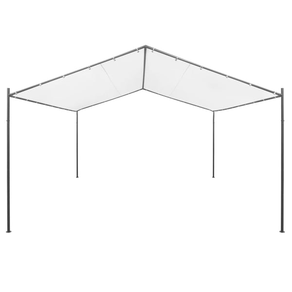 Gartenpavillon 400x400x260 cm Weiß 180 g/m²