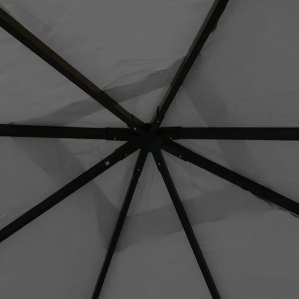 Pavillon 4x4x3 m Anthrazit 180 g/m²